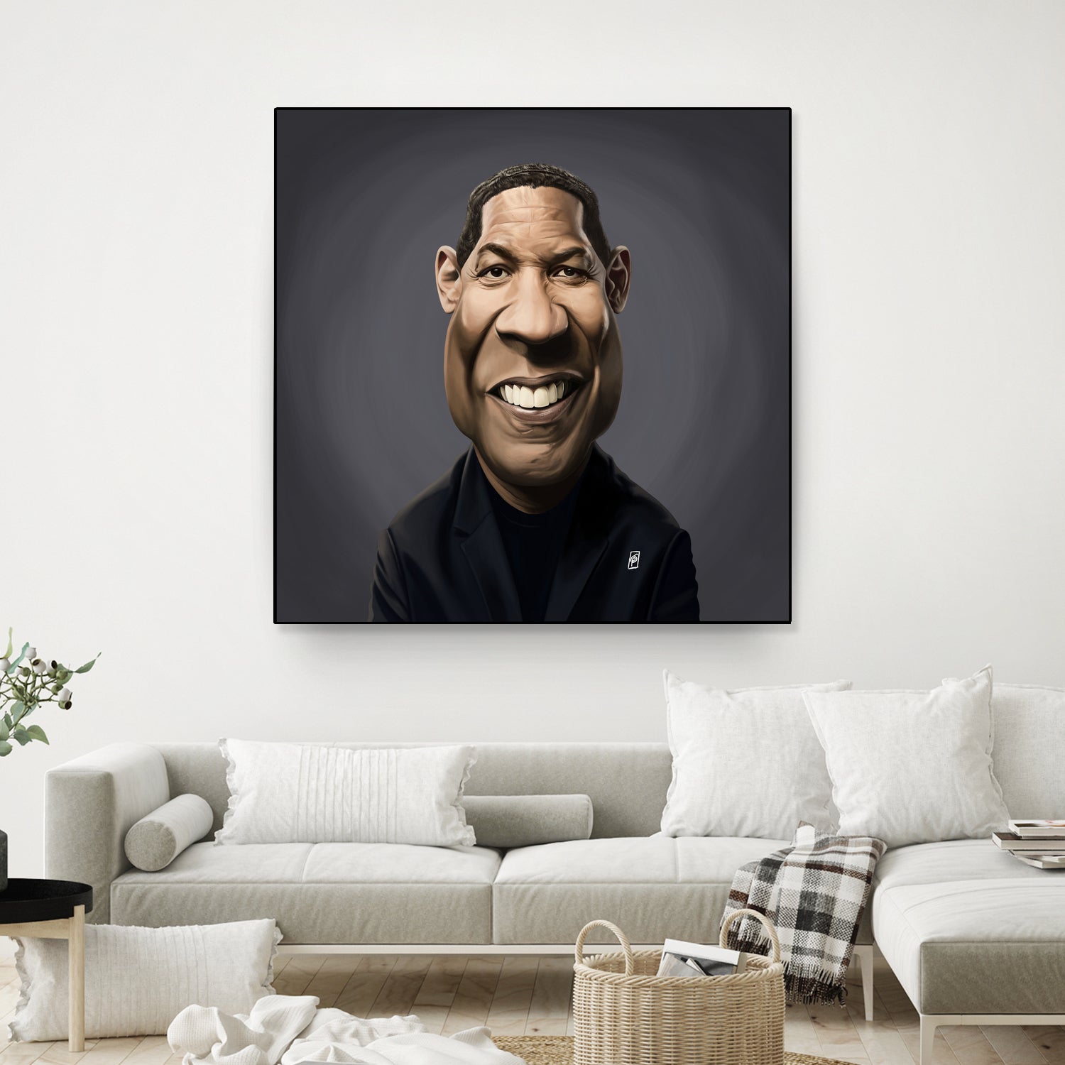 Denzel Washington by Rob Snow on GIANT ART - black digital painting