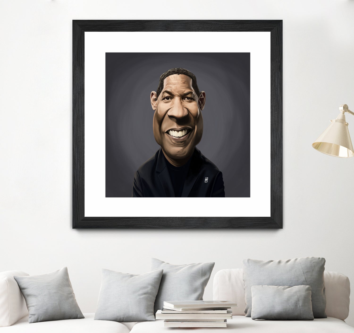 Denzel Washington by Rob Snow on GIANT ART - black digital painting