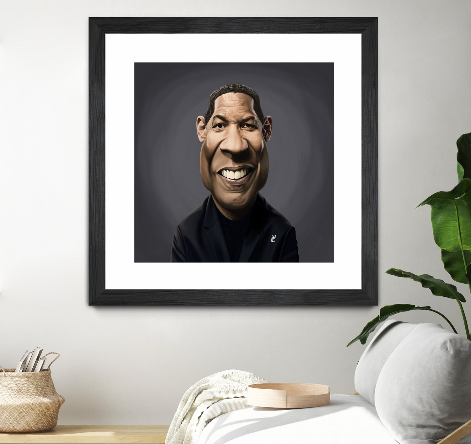 Denzel Washington by Rob Snow on GIANT ART - black digital painting