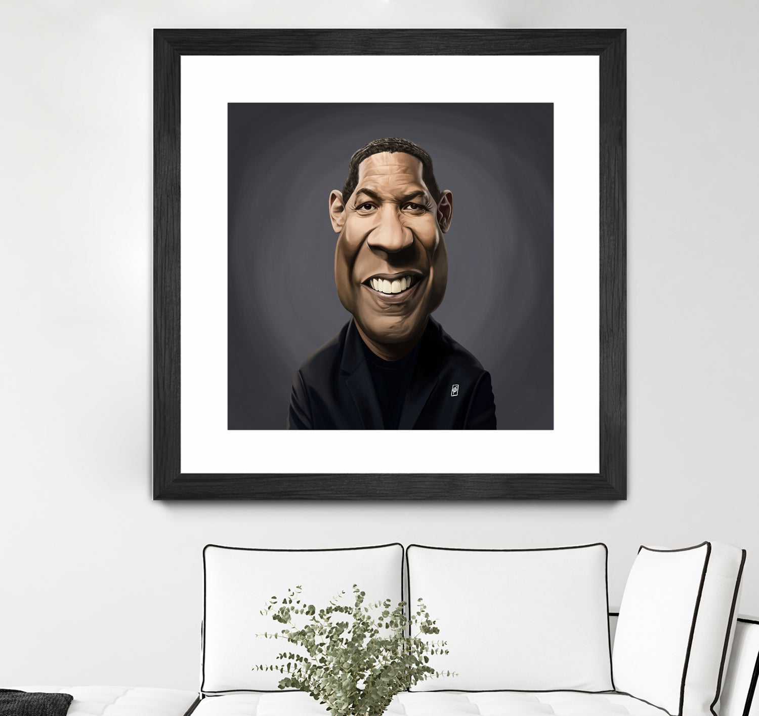 Denzel Washington by Rob Snow on GIANT ART - black digital painting