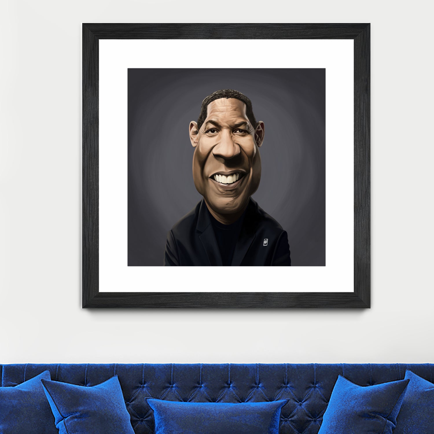 Denzel Washington by Rob Snow on GIANT ART - black digital painting