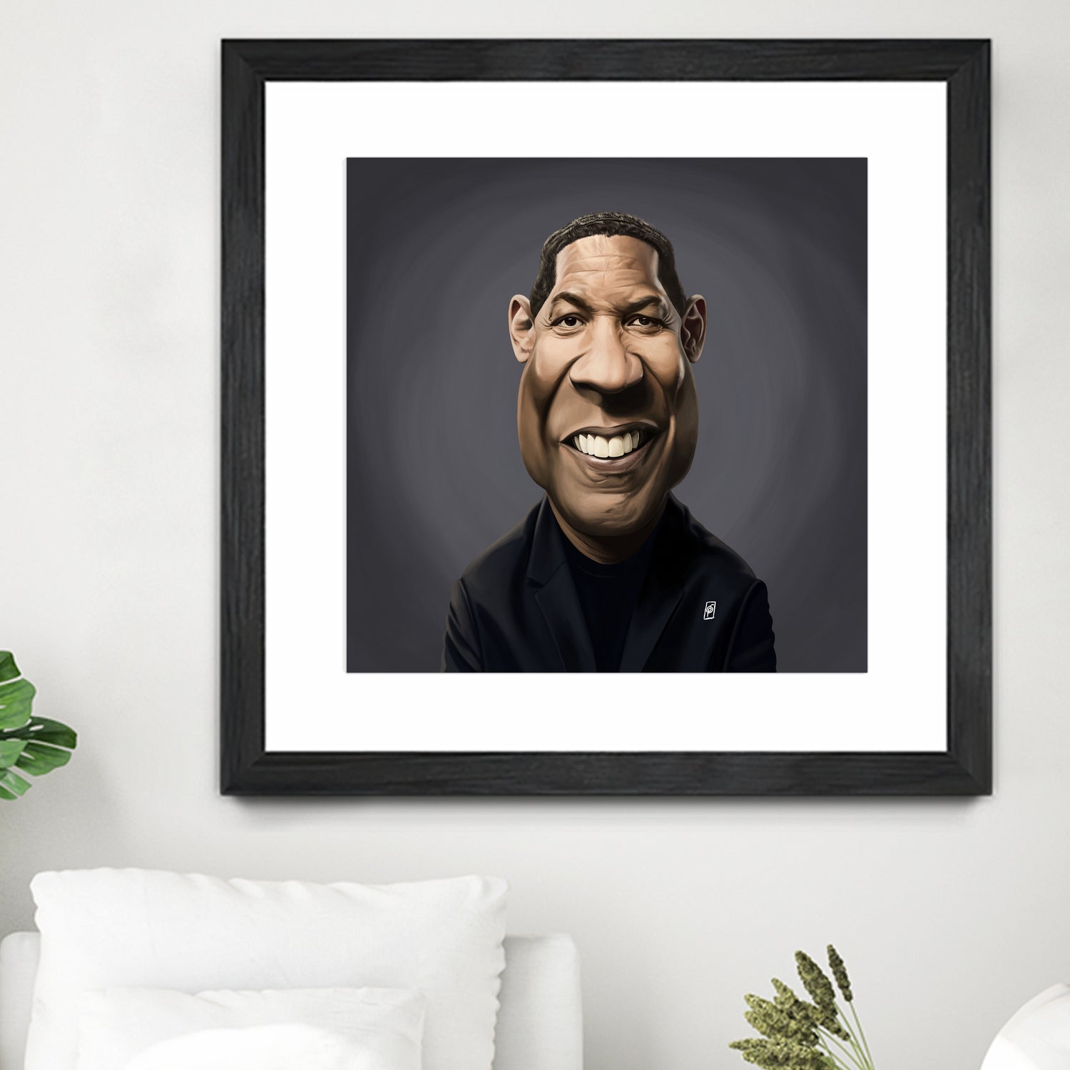 Denzel Washington by Rob Snow on GIANT ART - black digital painting