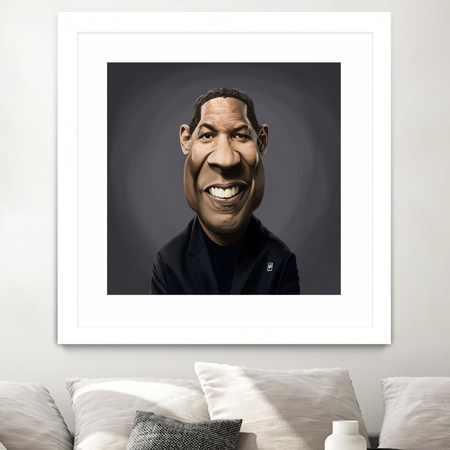 Denzel Washington by Rob Snow on GIANT ART - black digital painting