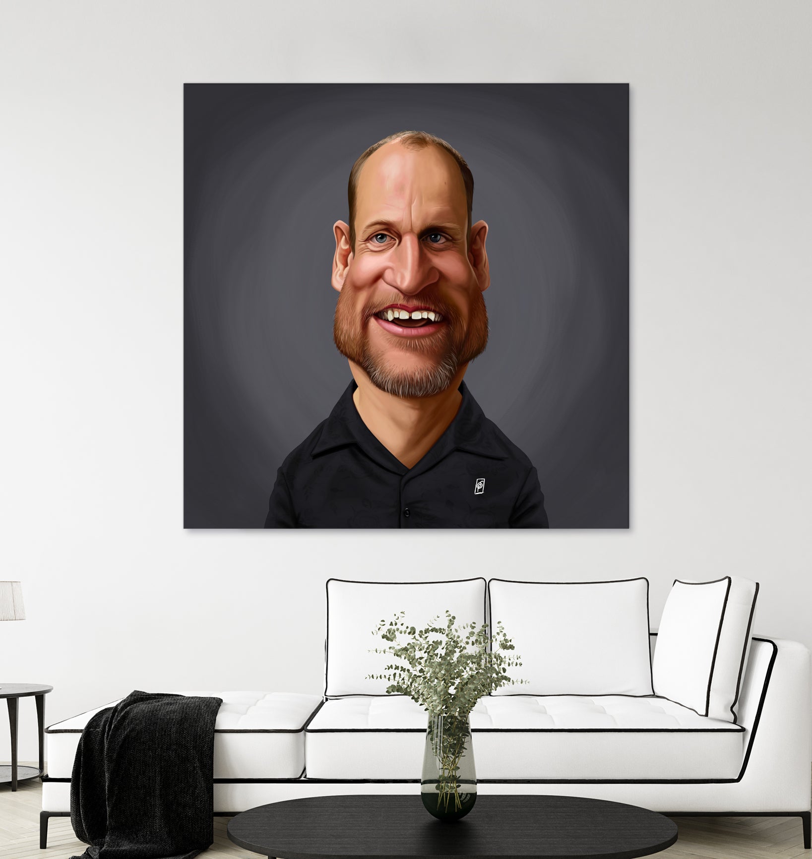 Woody Harrelson by Rob Snow on GIANT ART - brown digital painting