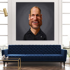 Woody Harrelson by Rob Snow on GIANT ART - brown digital painting