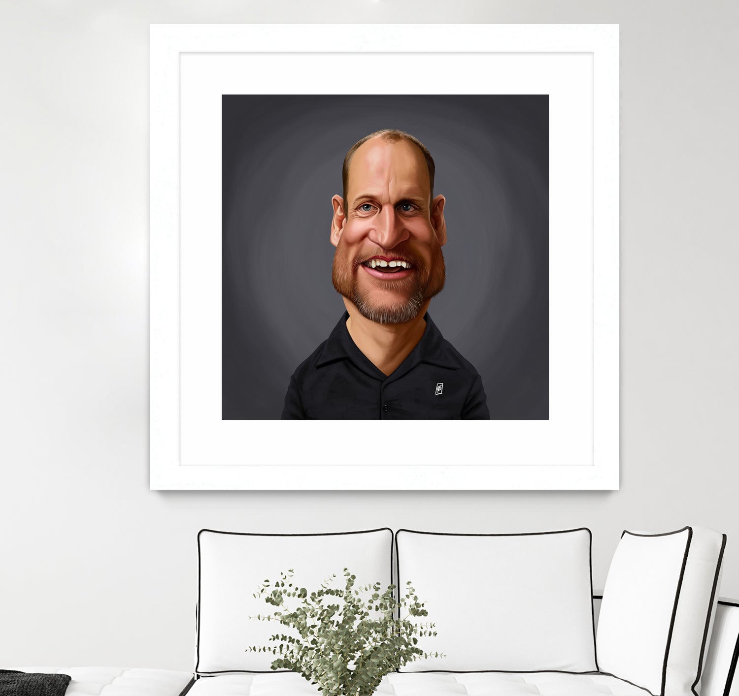 Woody Harrelson by Rob Snow on GIANT ART - brown digital painting