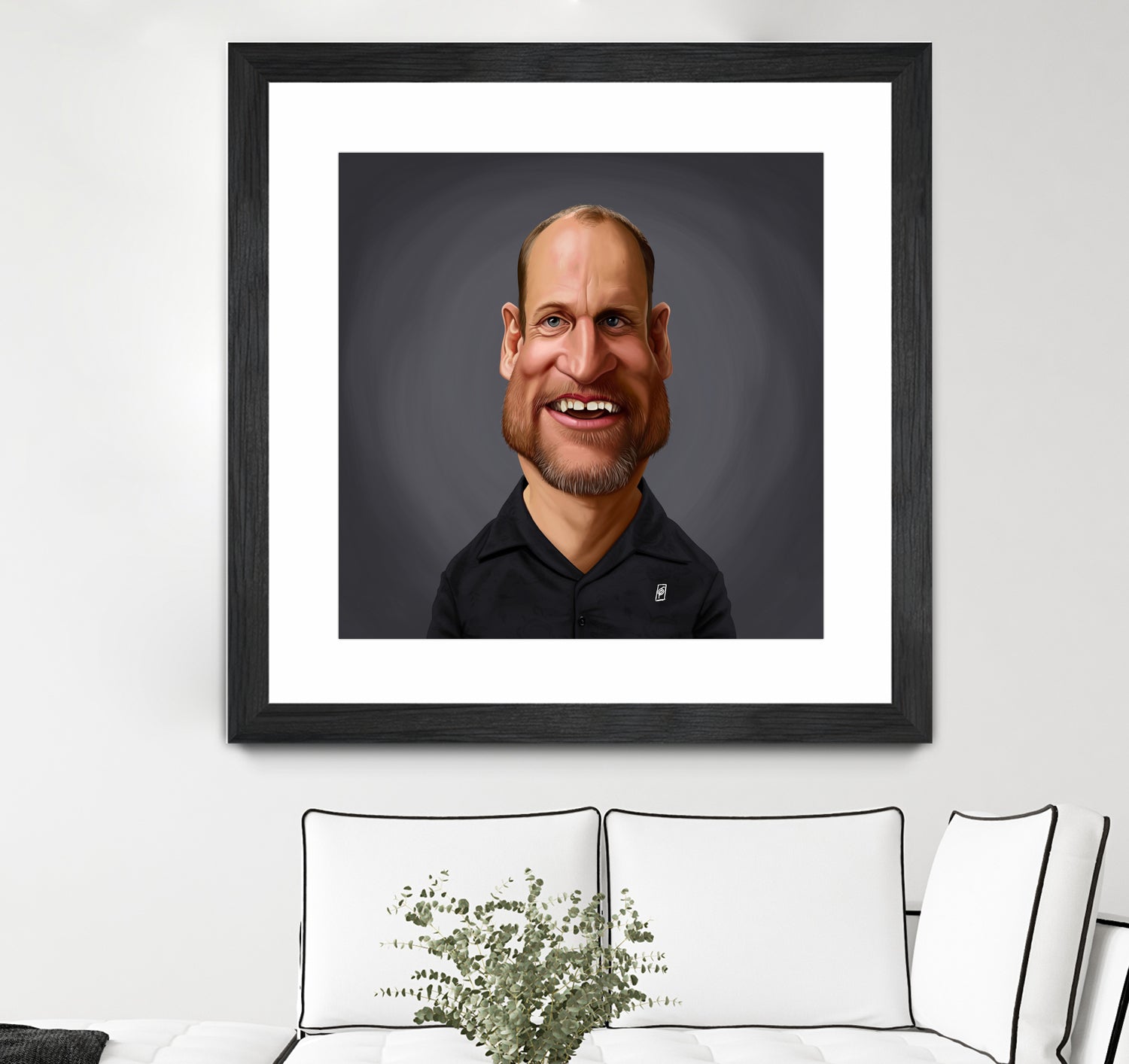 Woody Harrelson by Rob Snow on GIANT ART - brown digital painting