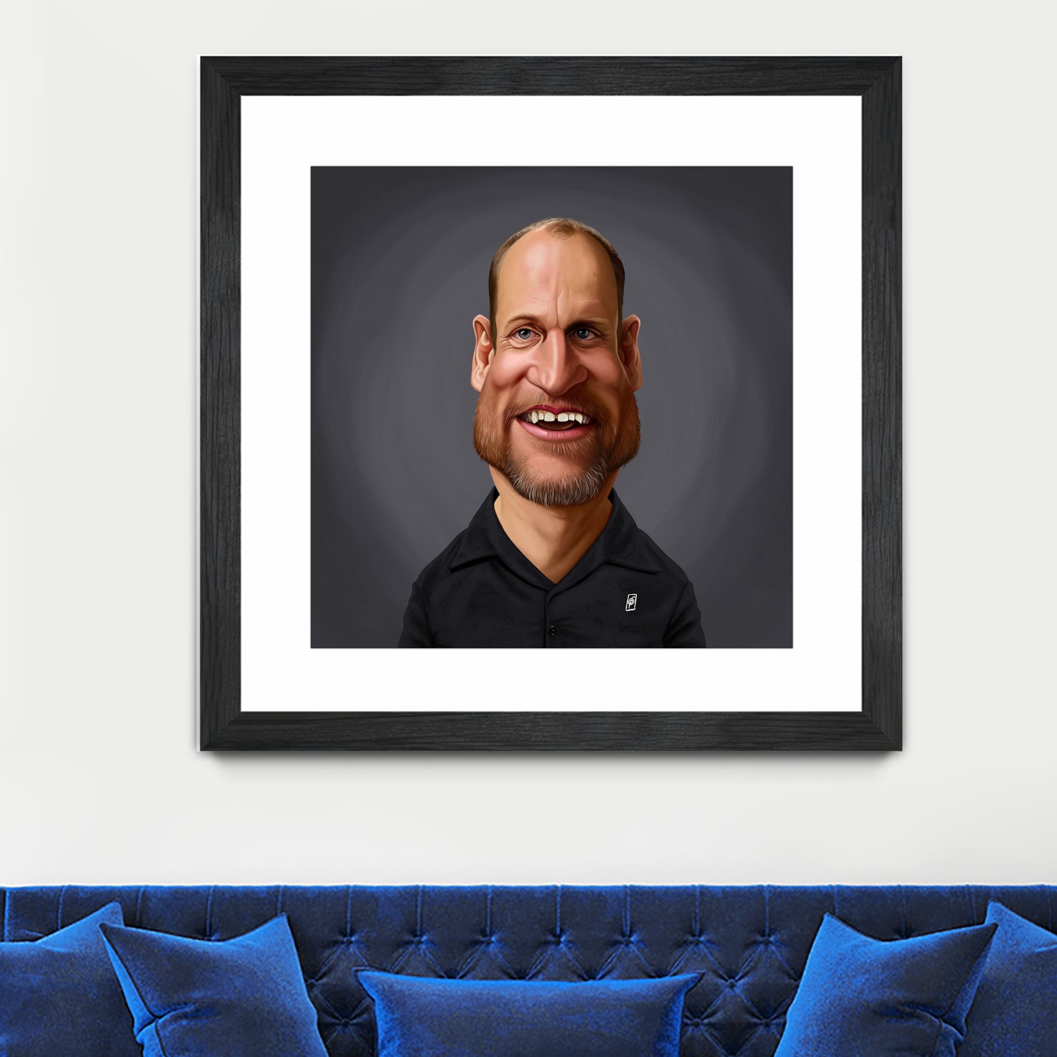 Woody Harrelson by Rob Snow on GIANT ART - brown digital painting