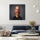 Woody Harrelson by Rob Snow on GIANT ART - brown digital painting