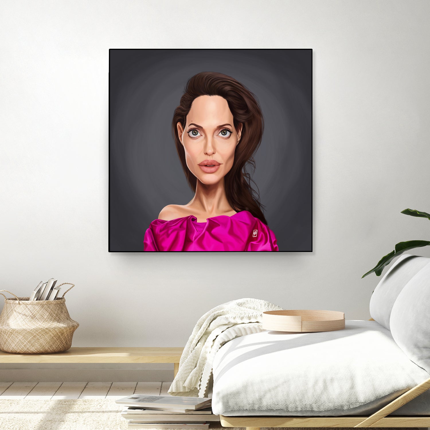 Angelina Jolie by Rob Snow on GIANT ART - red digital painting