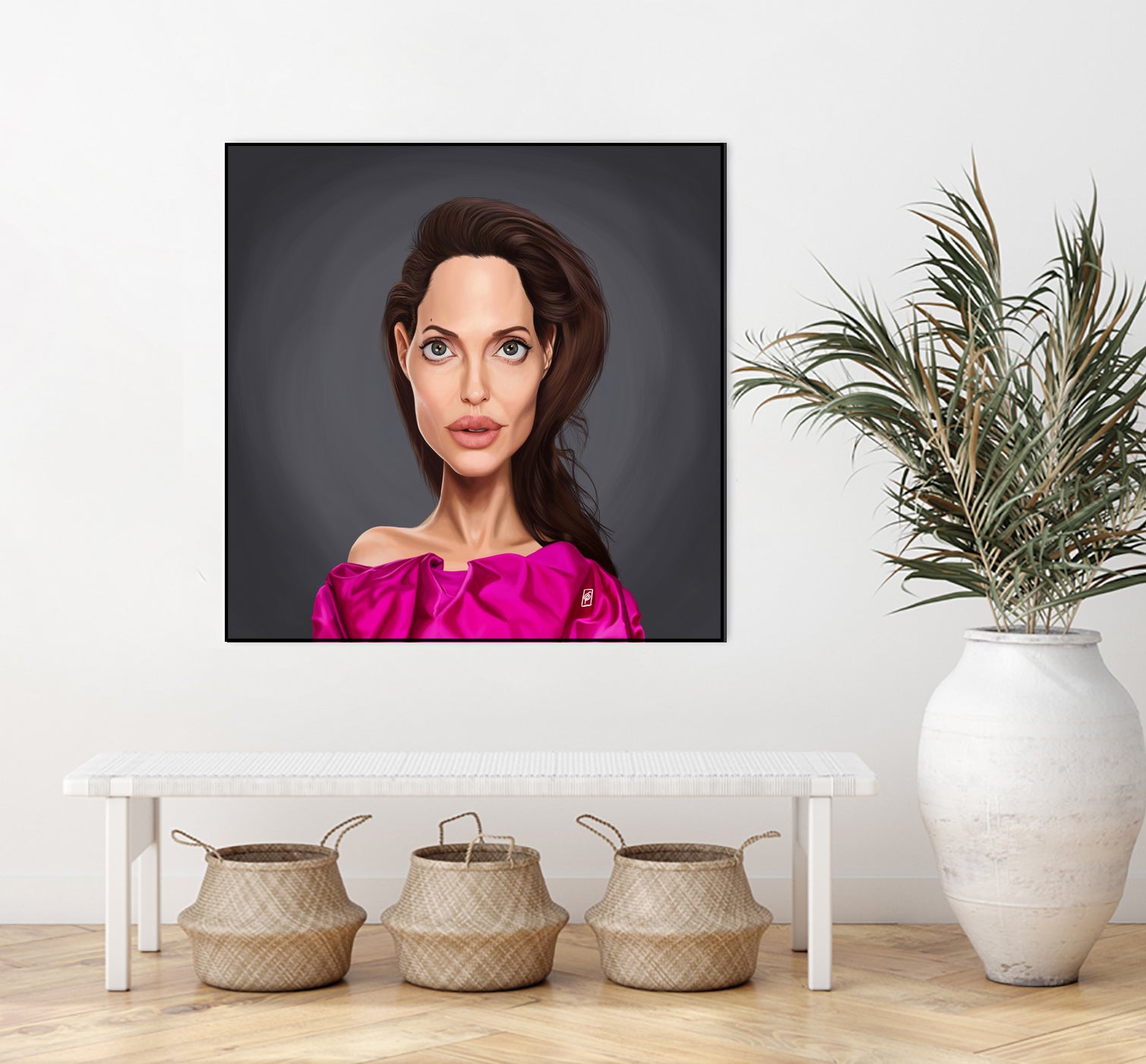 Angelina Jolie by Rob Snow on GIANT ART - red digital painting