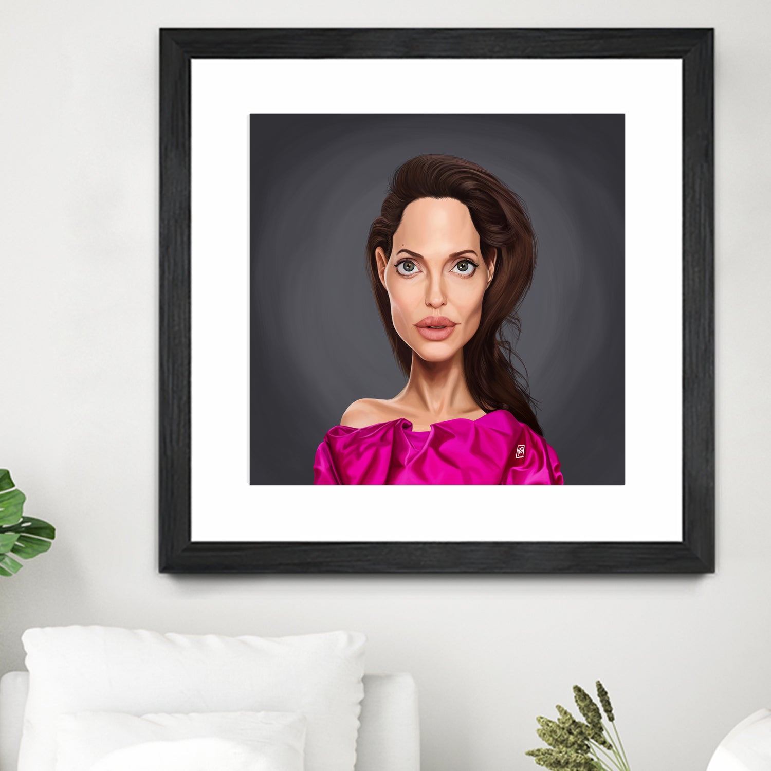 Angelina Jolie by Rob Snow on GIANT ART - red digital painting