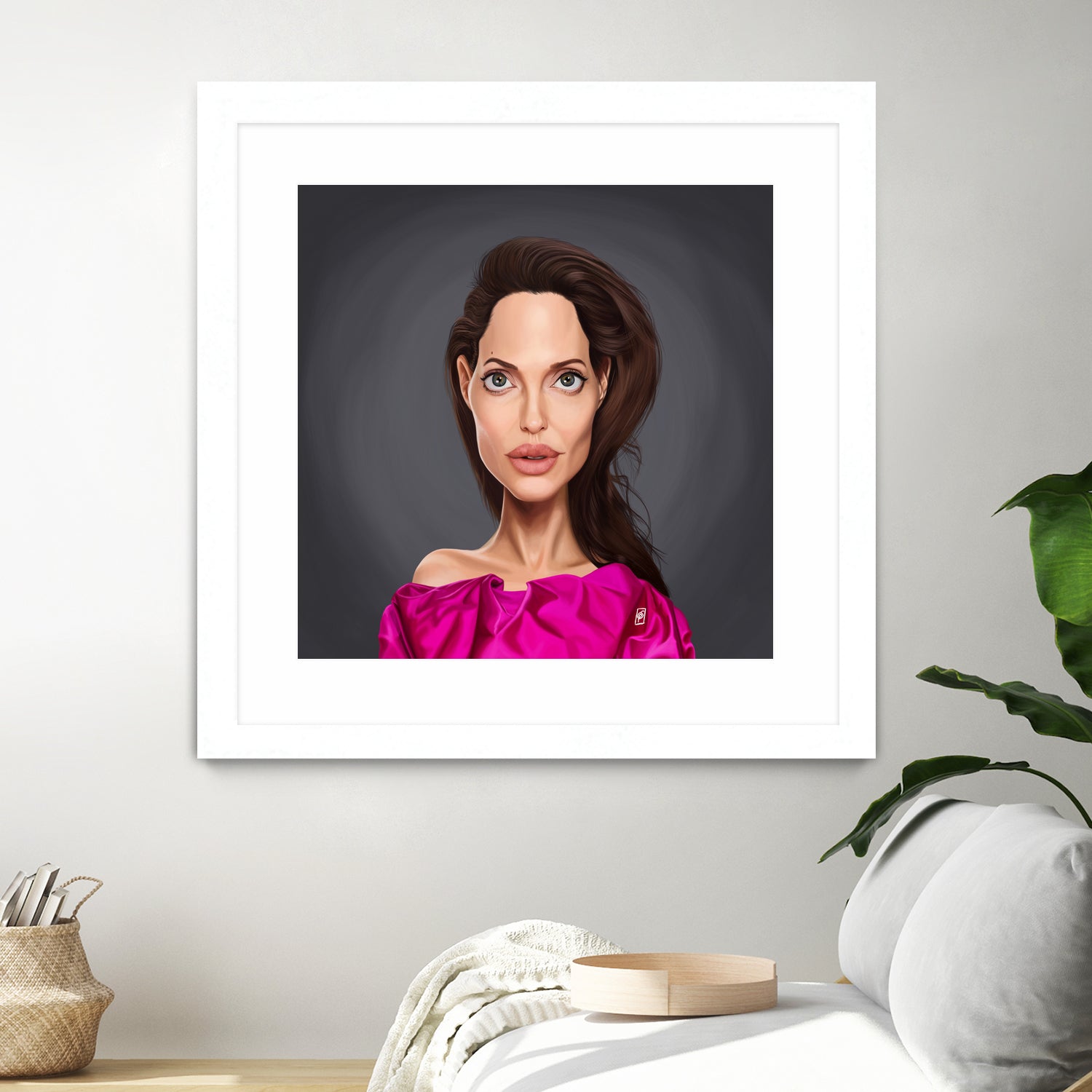 Angelina Jolie by Rob Snow on GIANT ART - red digital painting