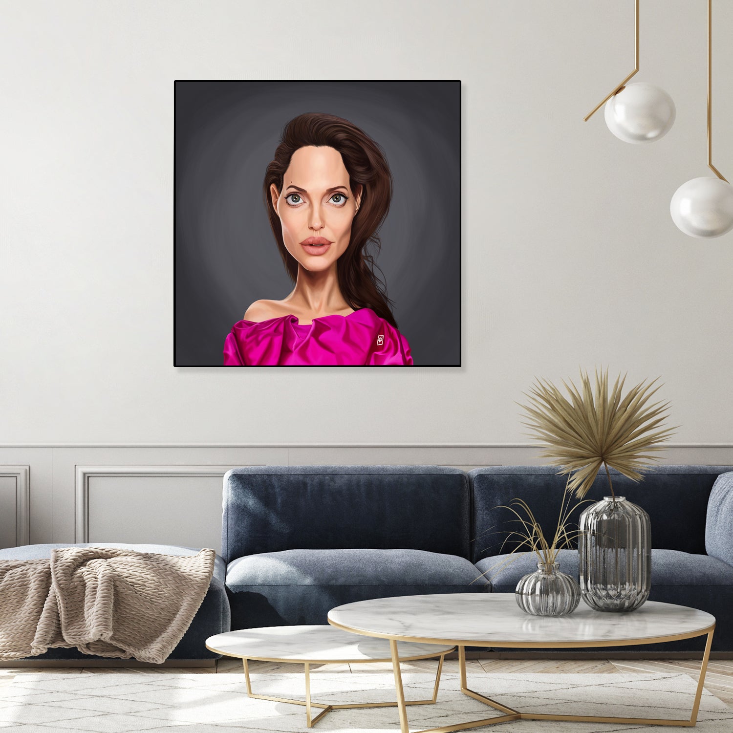 Angelina Jolie by Rob Snow on GIANT ART - red digital painting