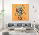 Alien by Matias Molusko on GIANT ART - orange digital drawing