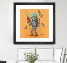 Alien by Matias Molusko on GIANT ART - orange digital drawing