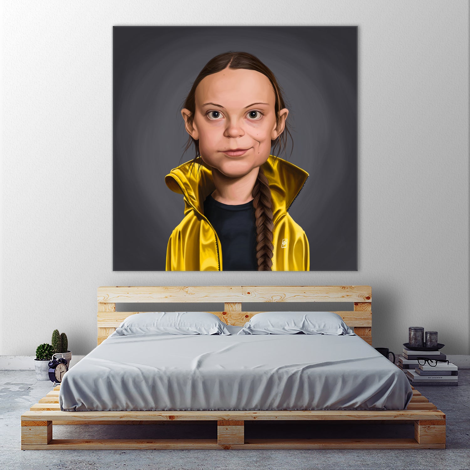 Greta Thunberg by Rob Snow on GIANT ART - yellow digital painting