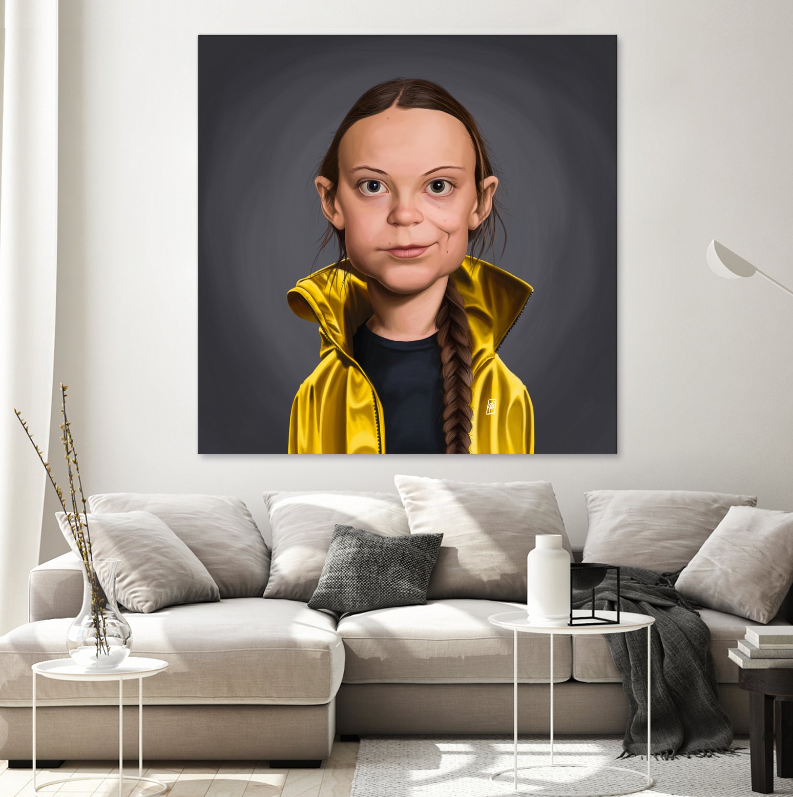 Greta Thunberg by Rob Snow on GIANT ART - yellow digital painting