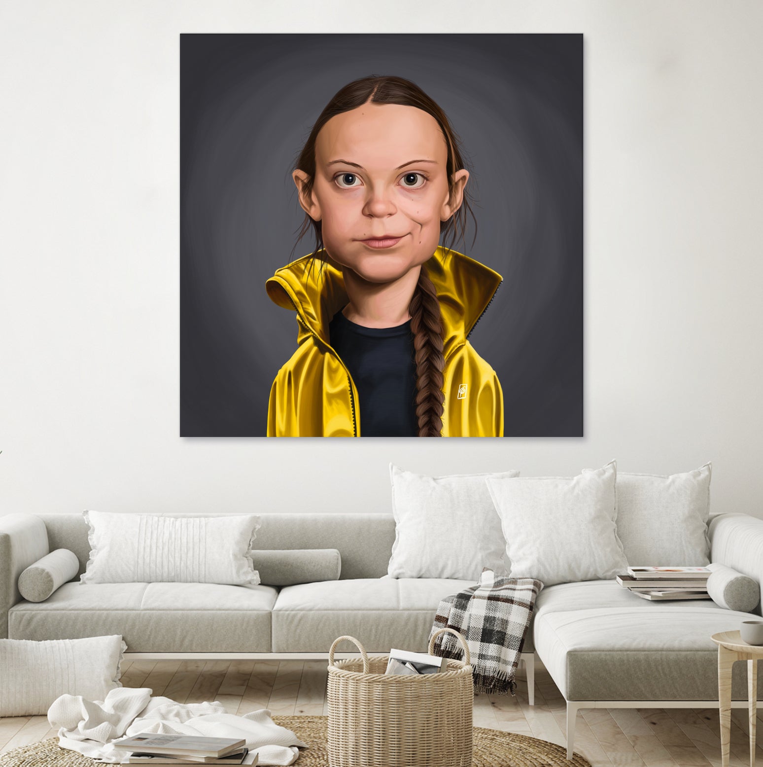 Greta Thunberg by Rob Snow on GIANT ART - yellow digital painting