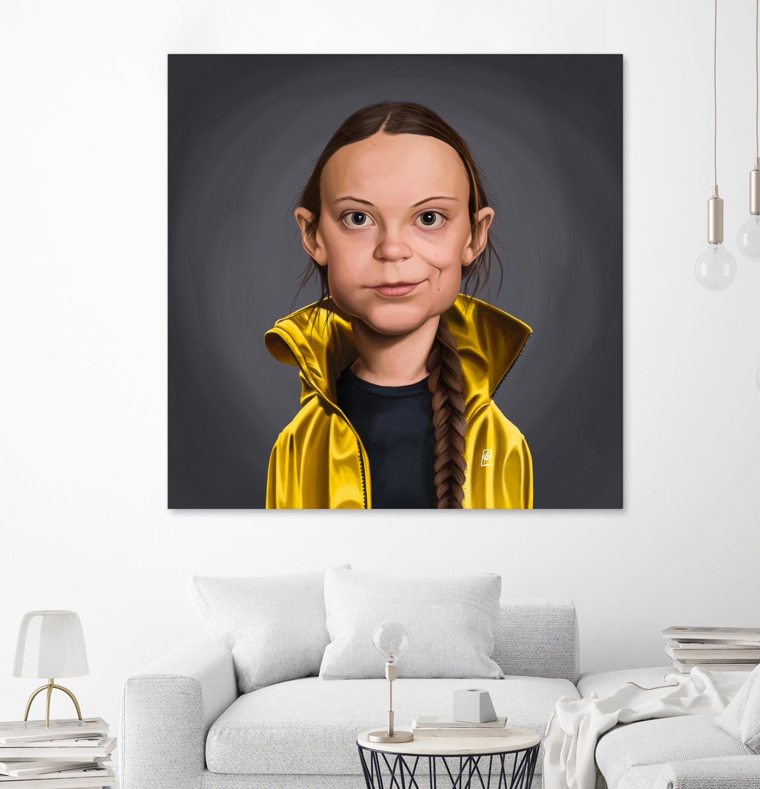 Greta Thunberg by Rob Snow on GIANT ART - yellow digital painting