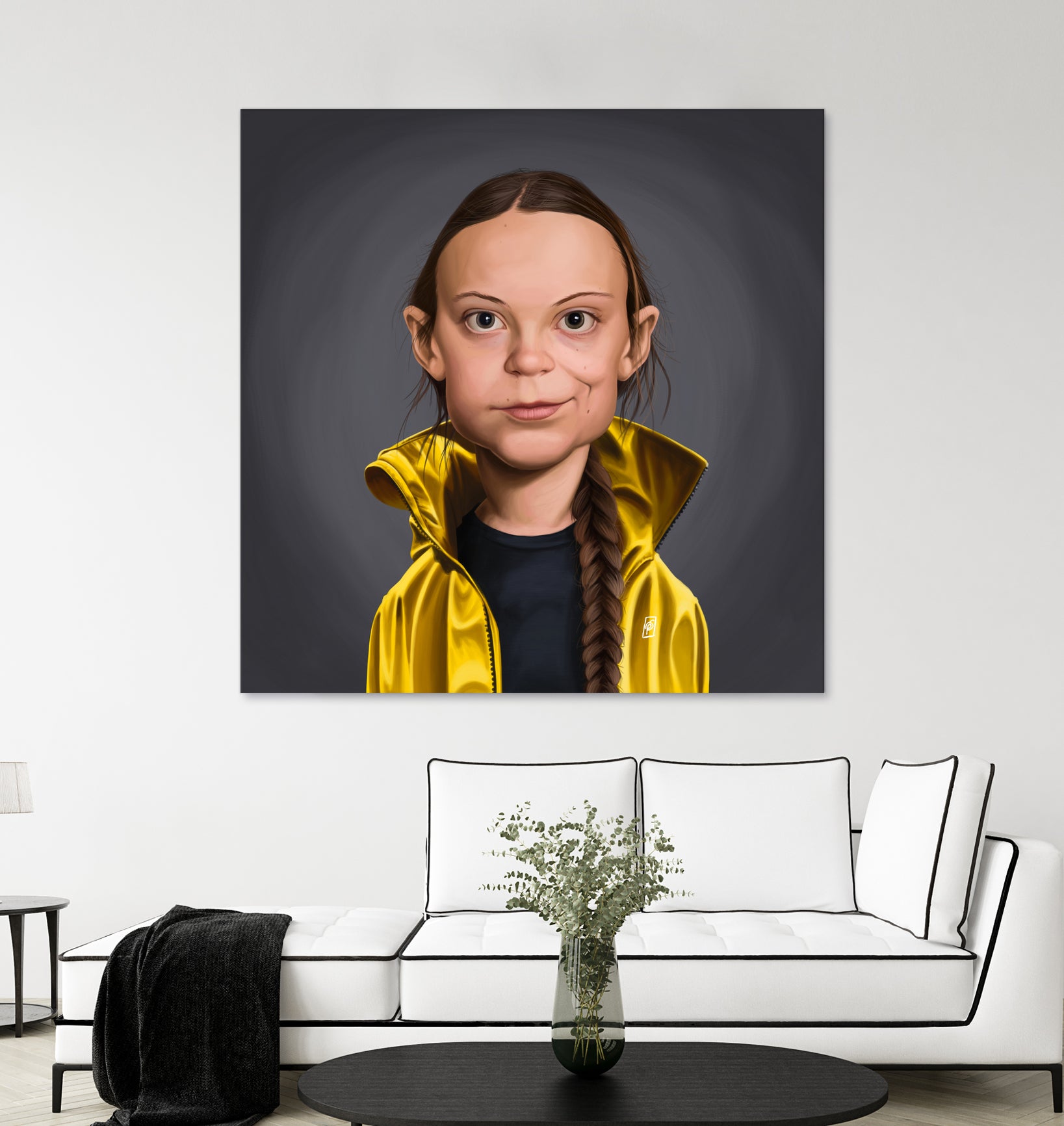 Greta Thunberg by Rob Snow on GIANT ART - yellow digital painting