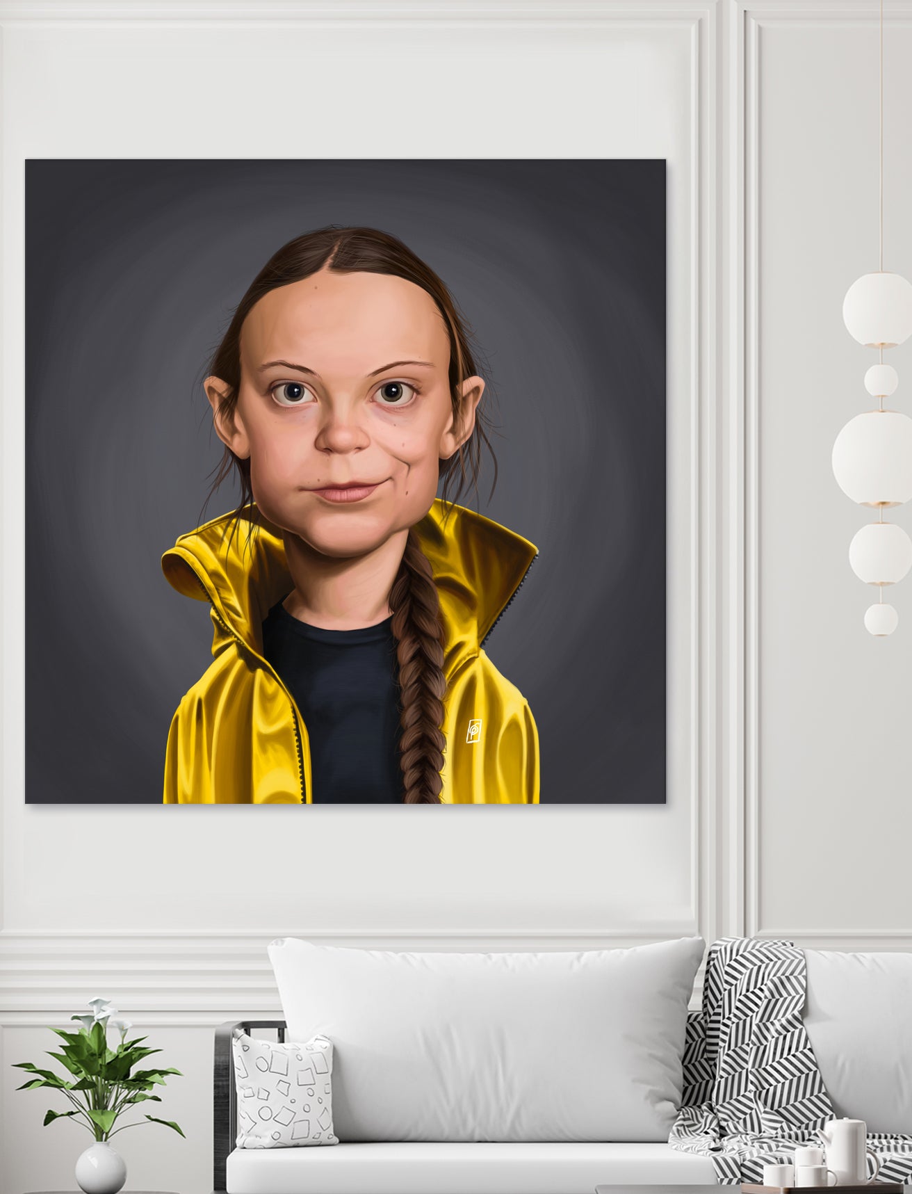 Greta Thunberg by Rob Snow on GIANT ART - yellow digital painting