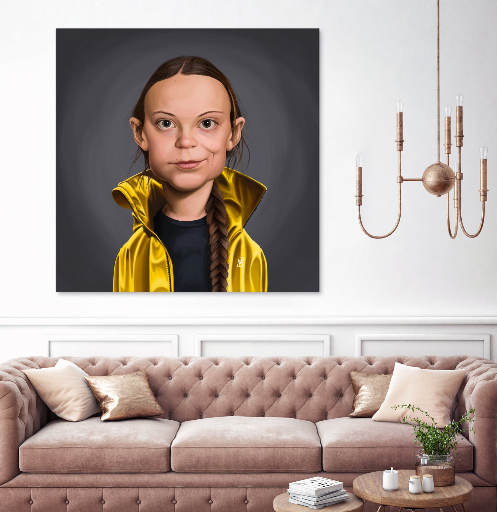 Greta Thunberg by Rob Snow on GIANT ART - yellow digital painting