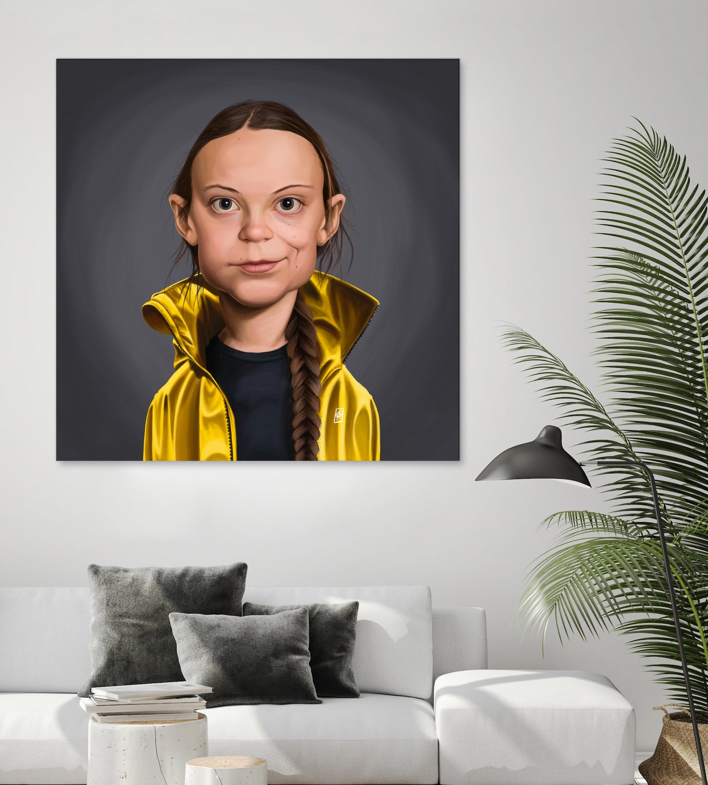 Greta Thunberg by Rob Snow on GIANT ART - yellow digital painting