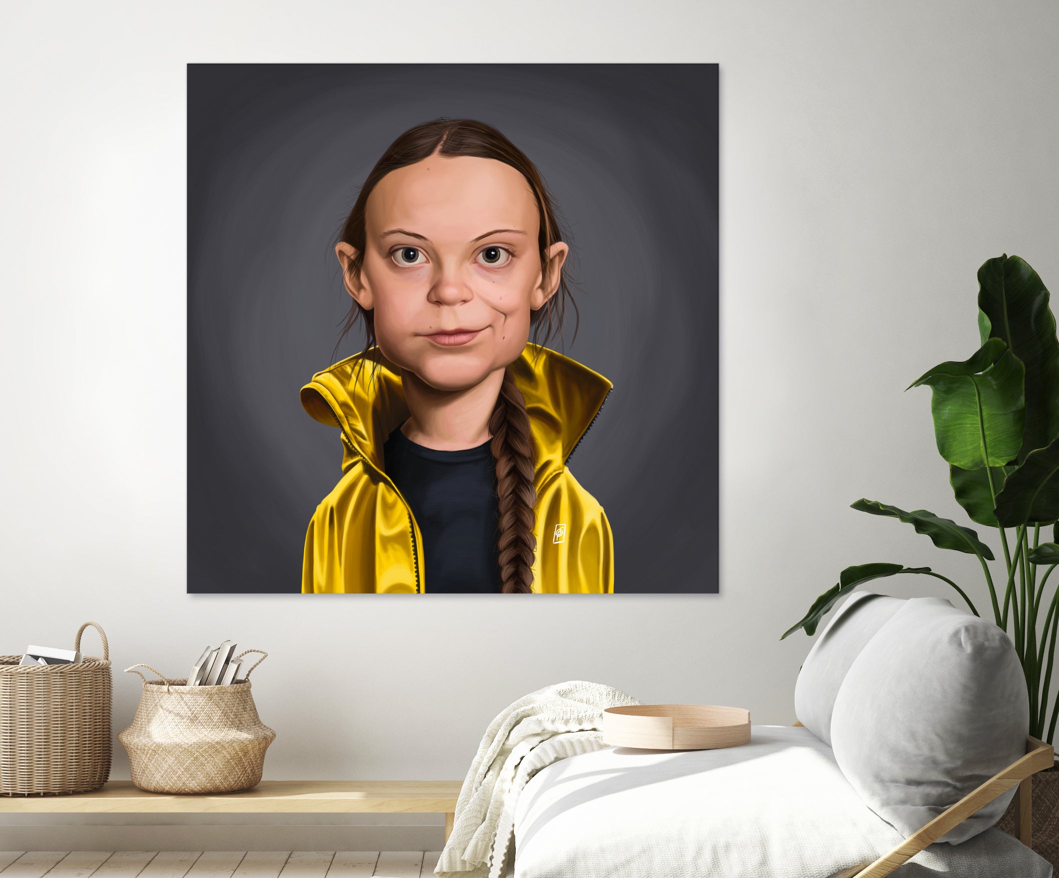 Greta Thunberg by Rob Snow on GIANT ART - yellow digital painting