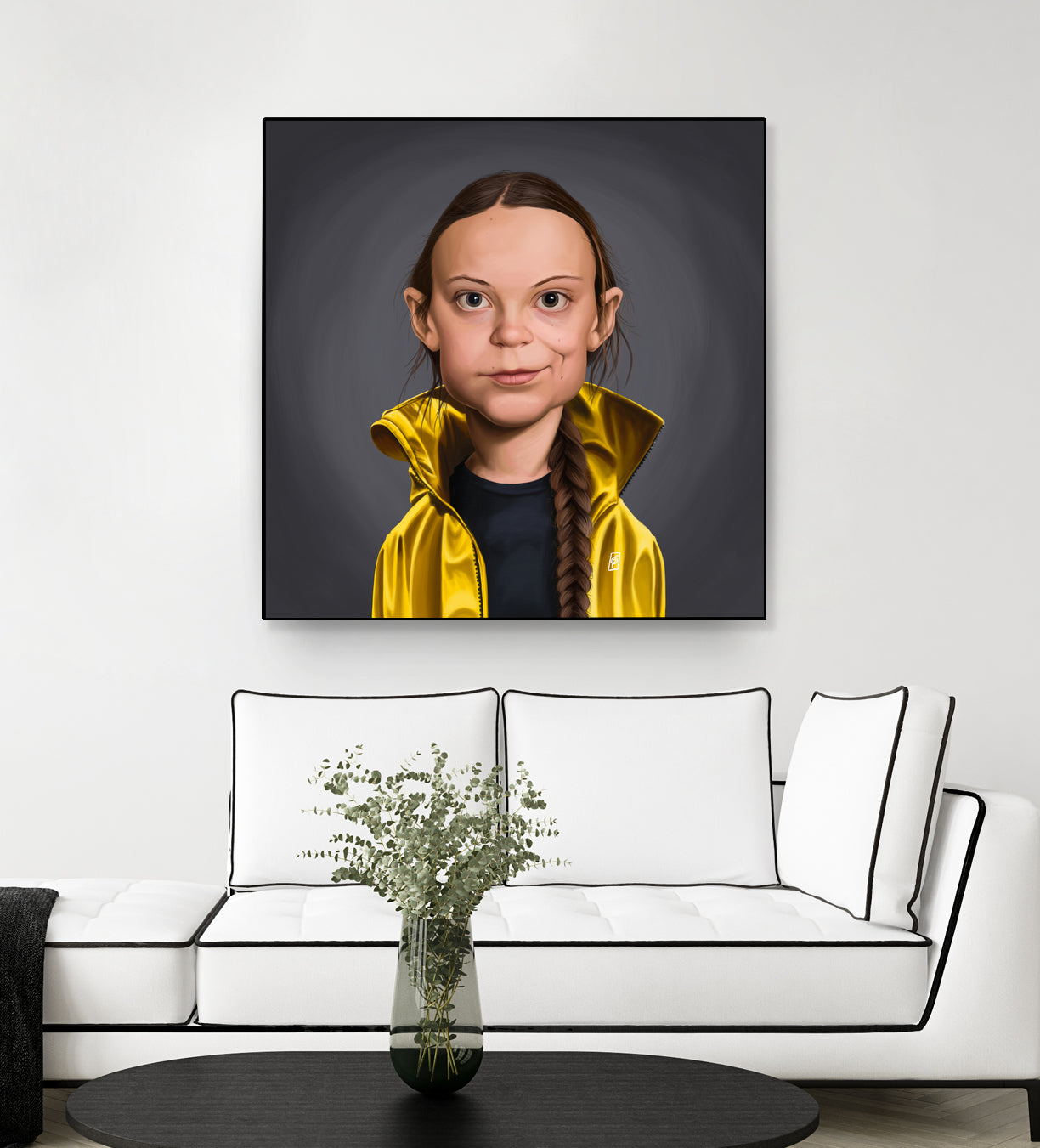 Greta Thunberg by Rob Snow on GIANT ART - yellow digital painting