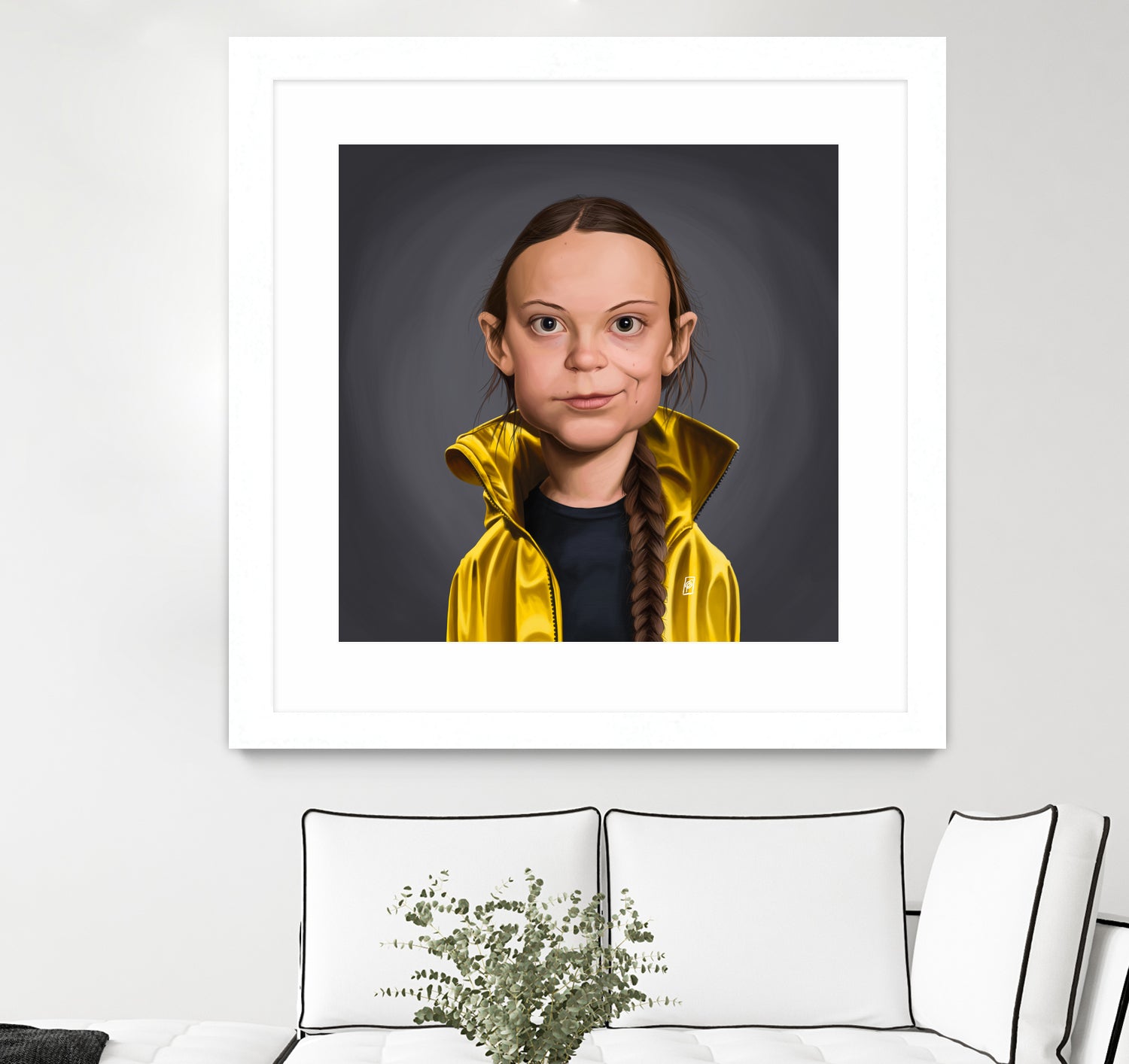 Greta Thunberg by Rob Snow on GIANT ART - yellow digital painting