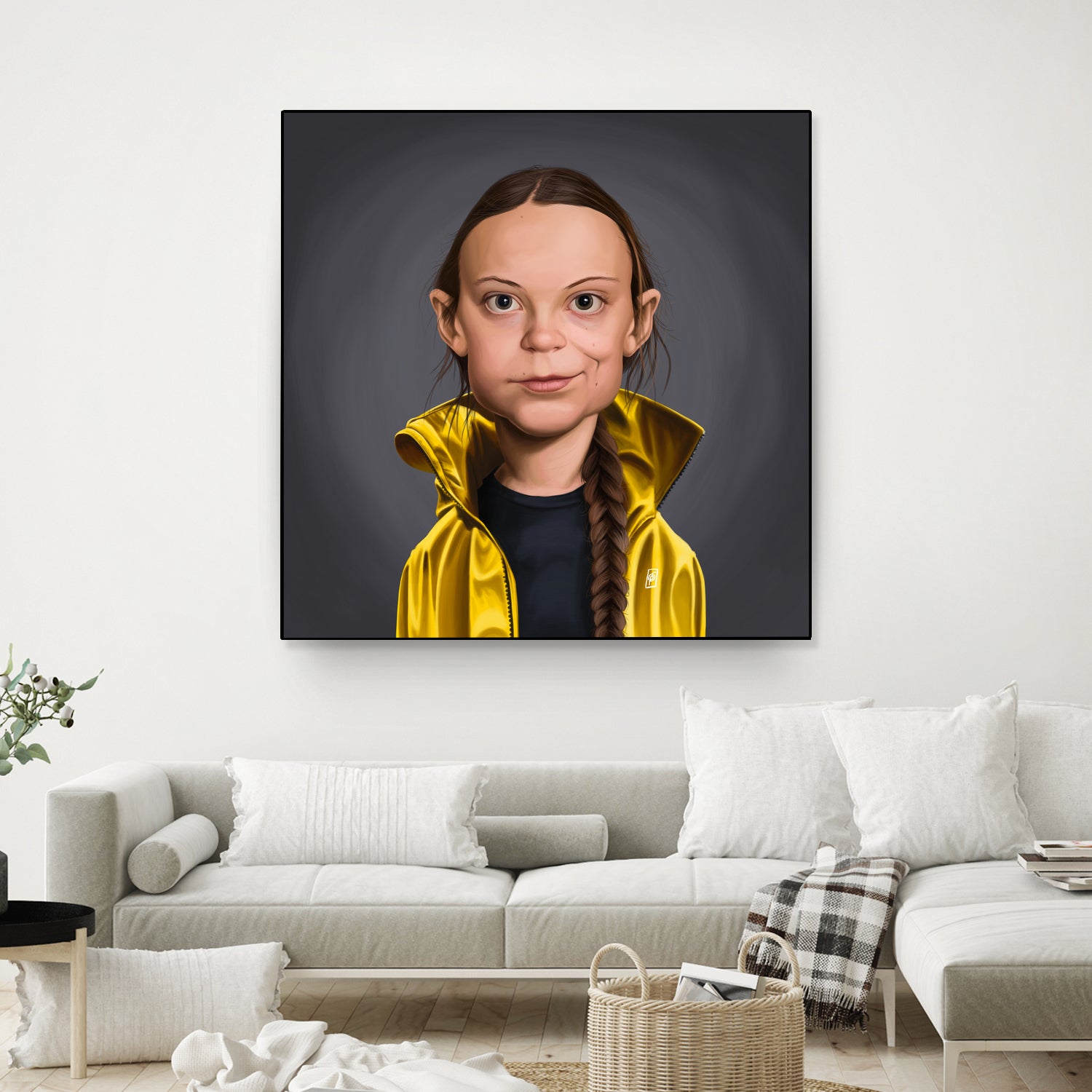 Greta Thunberg by Rob Snow on GIANT ART - yellow digital painting