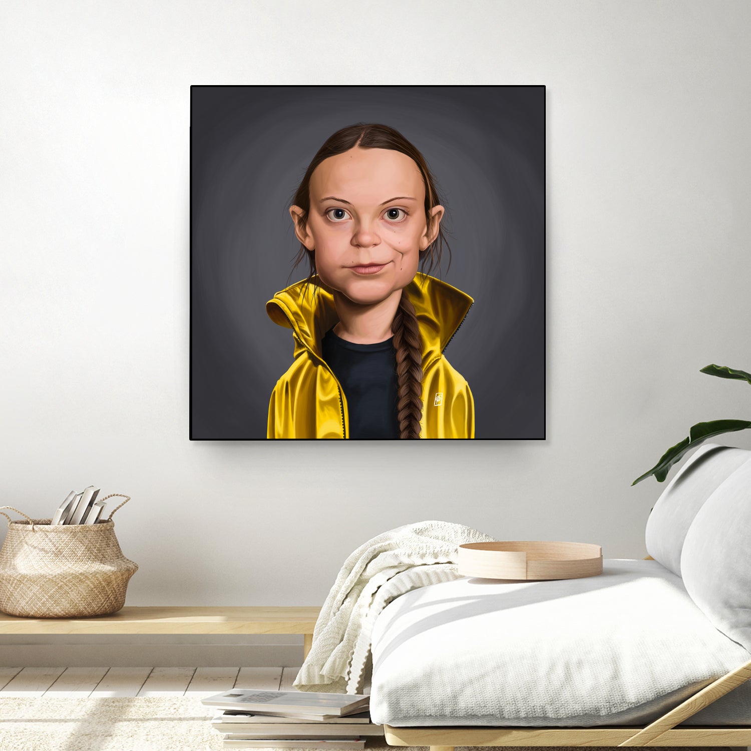 Greta Thunberg by Rob Snow on GIANT ART - yellow digital painting