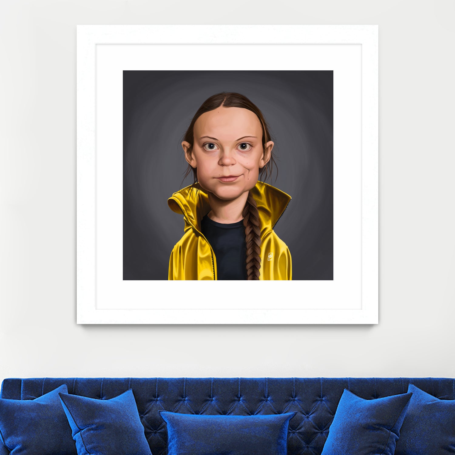 Greta Thunberg by Rob Snow on GIANT ART - yellow digital painting