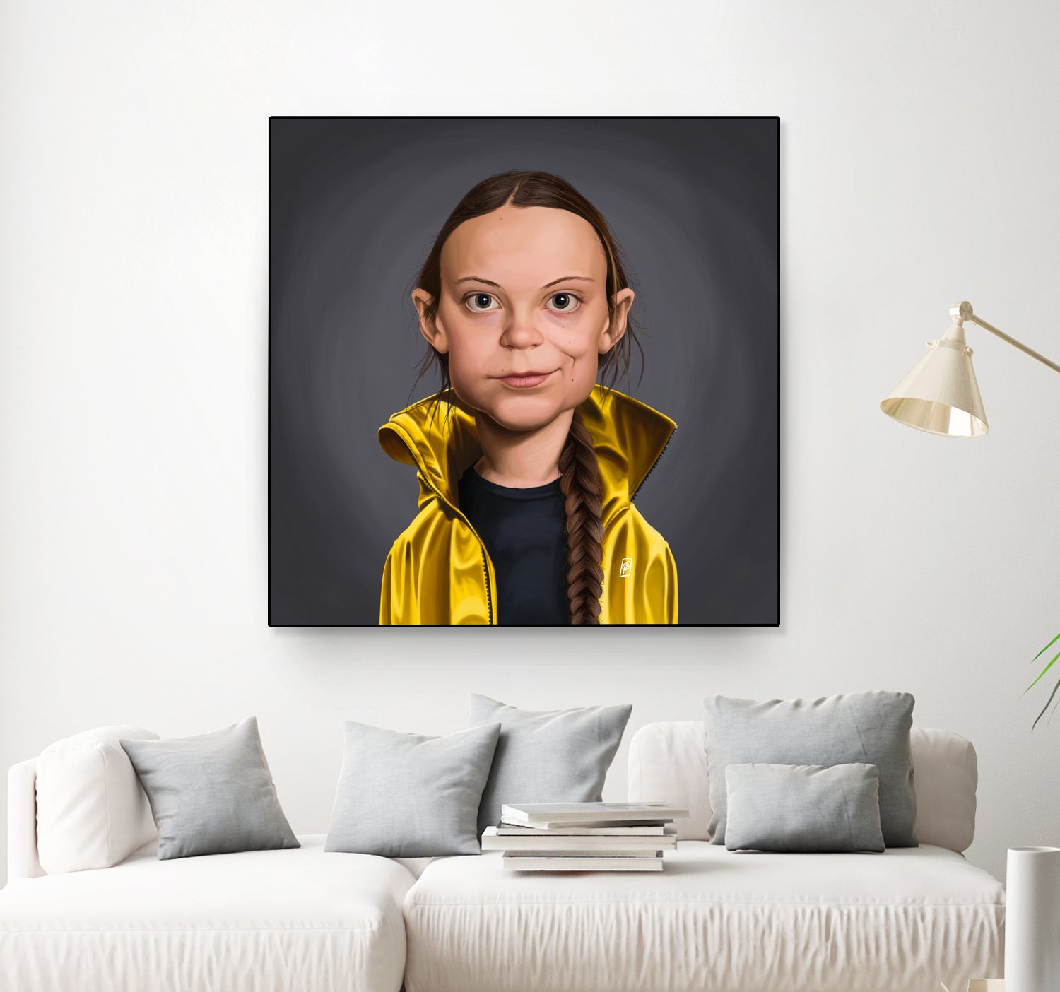 Greta Thunberg by Rob Snow on GIANT ART - yellow digital painting