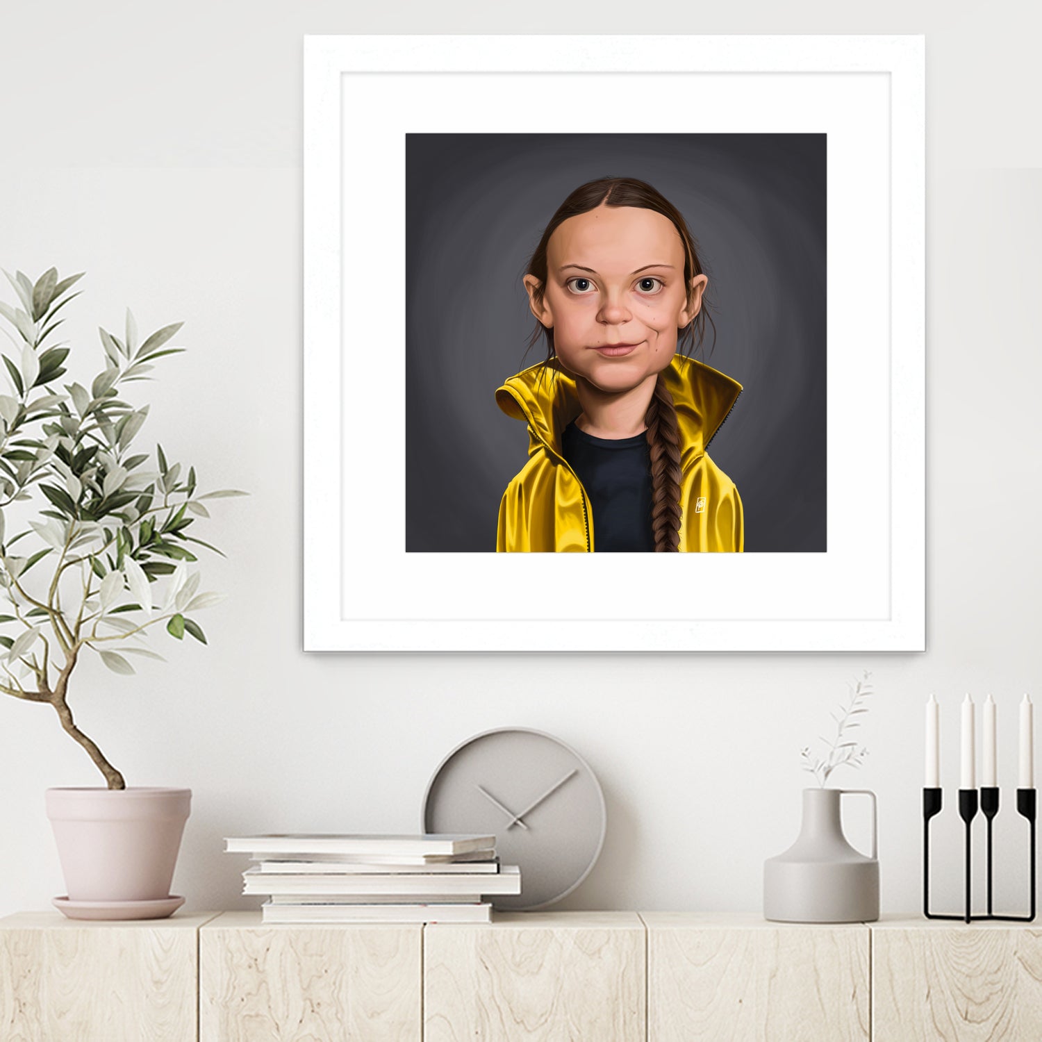 Greta Thunberg by Rob Snow on GIANT ART - yellow digital painting