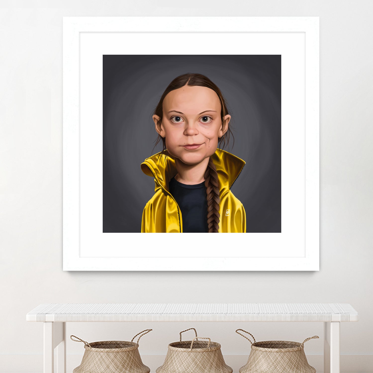 Greta Thunberg by Rob Snow on GIANT ART - yellow digital painting