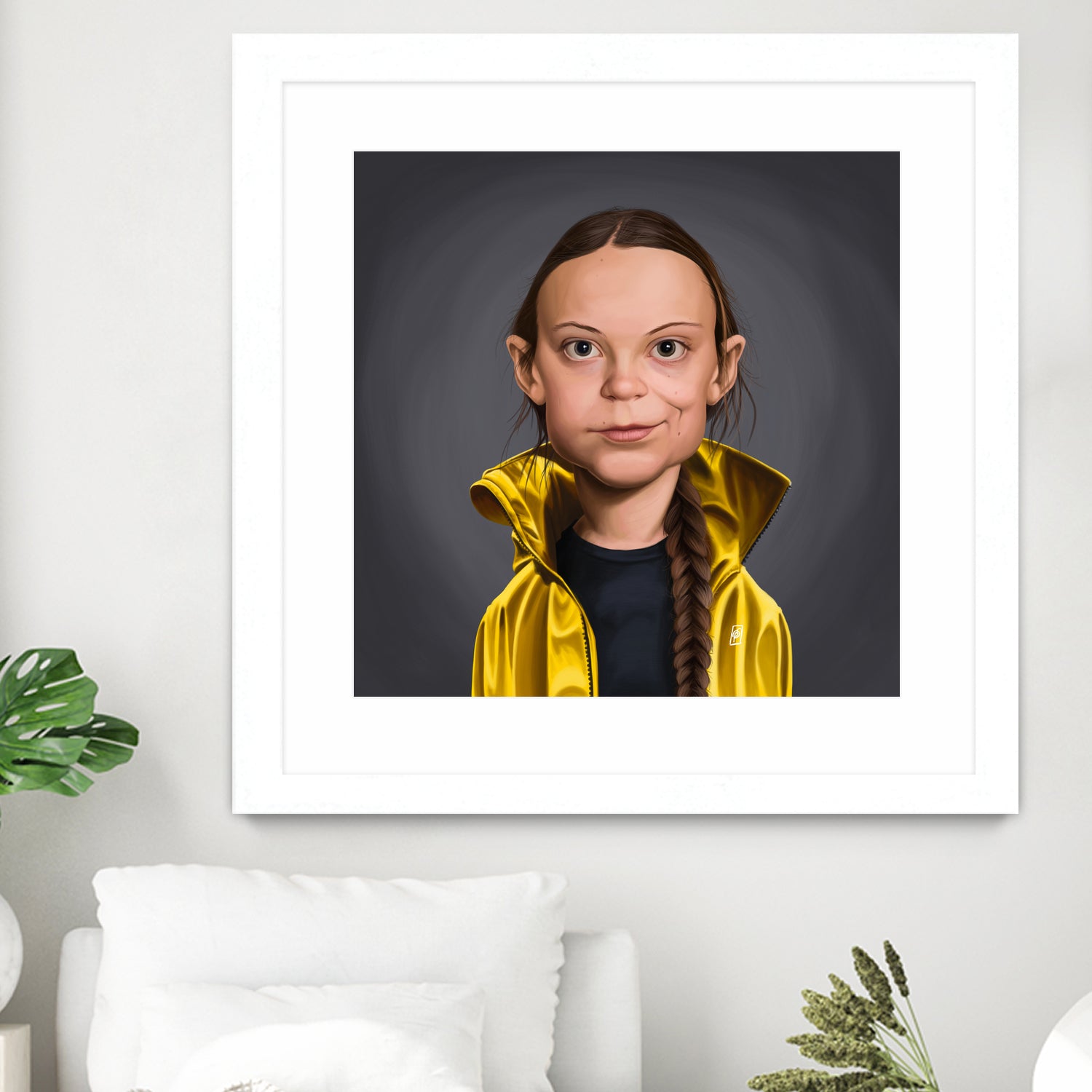 Greta Thunberg by Rob Snow on GIANT ART - yellow digital painting