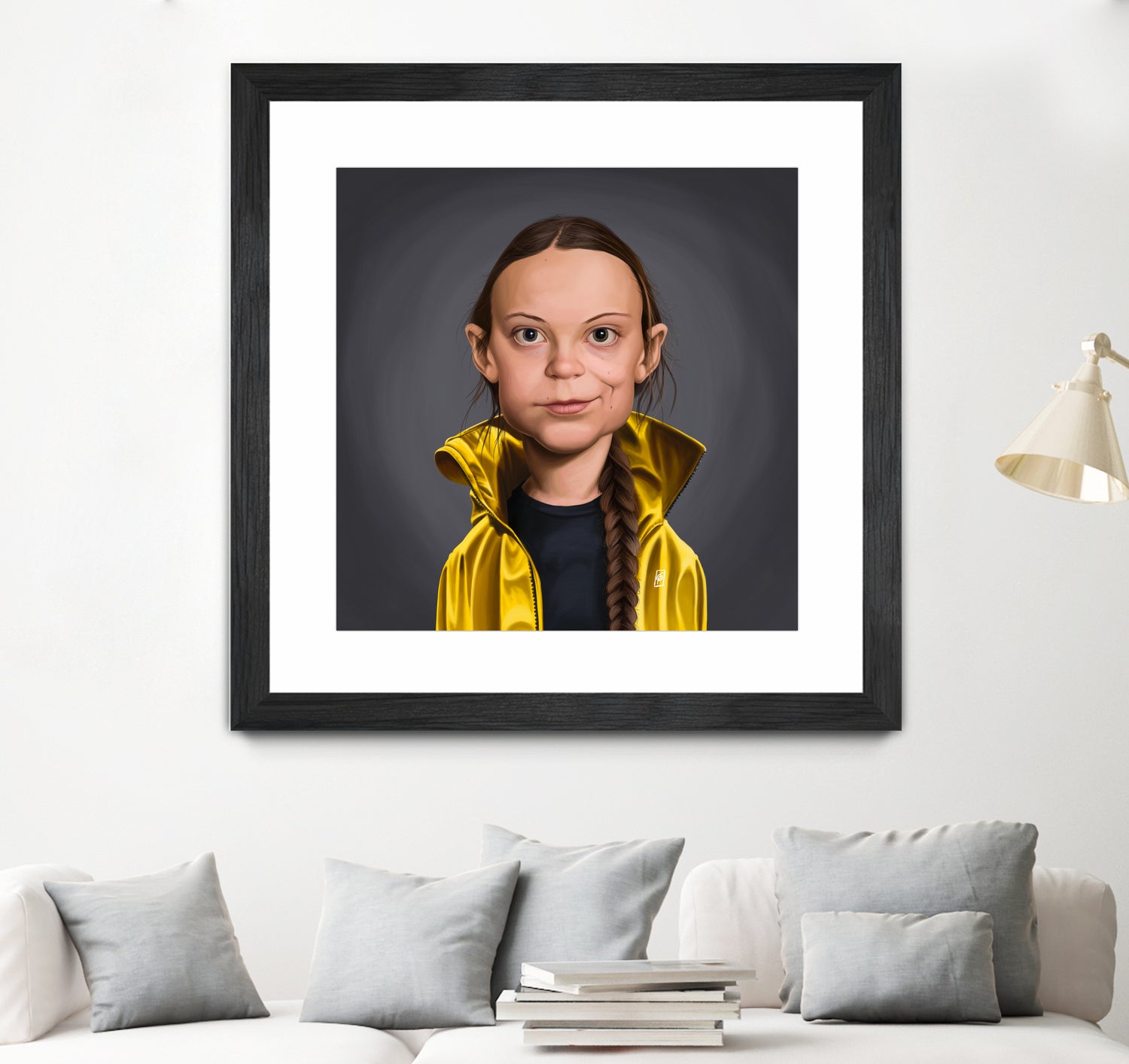 Greta Thunberg by Rob Snow on GIANT ART - yellow digital painting