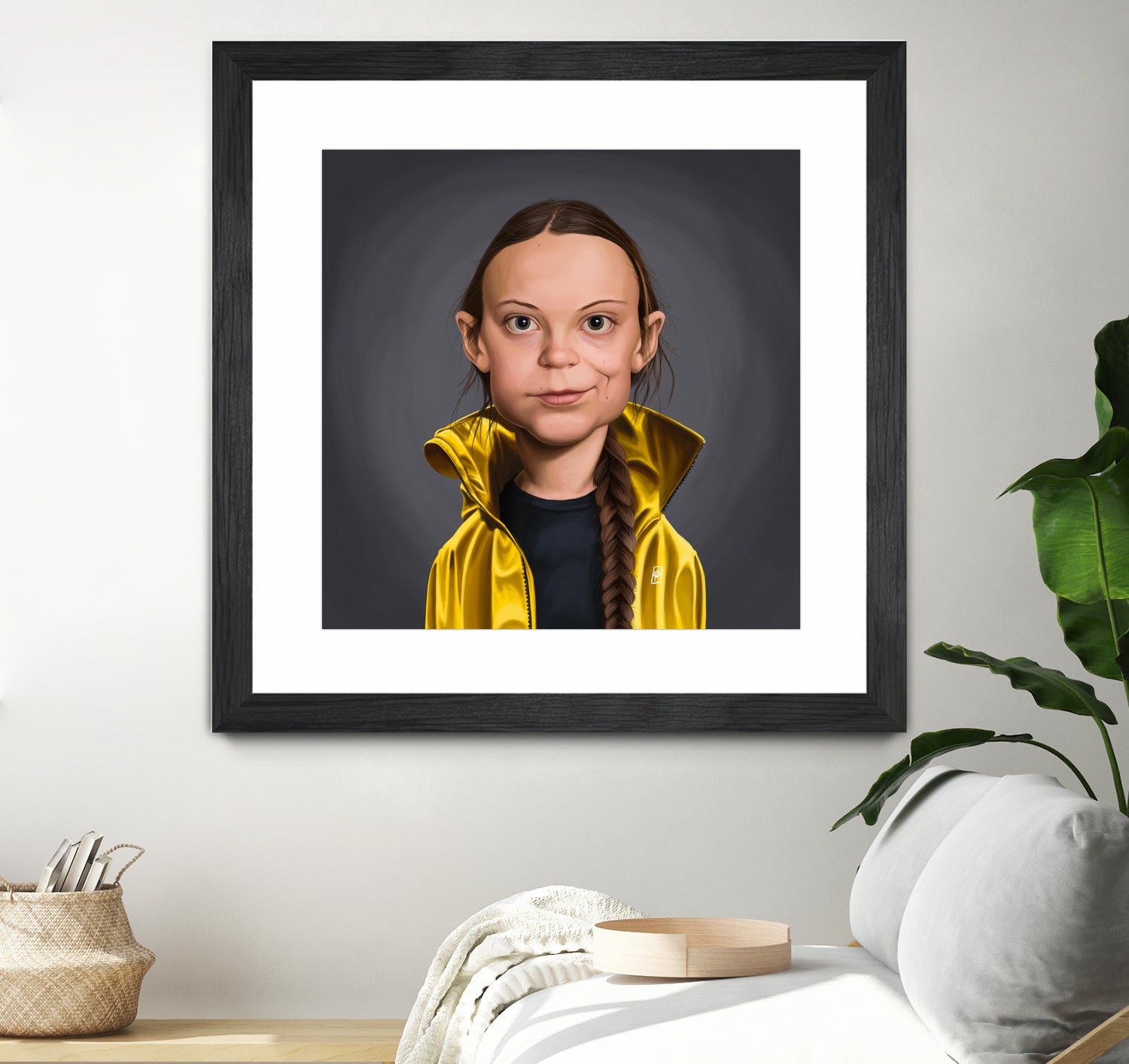 Greta Thunberg by Rob Snow on GIANT ART - yellow digital painting