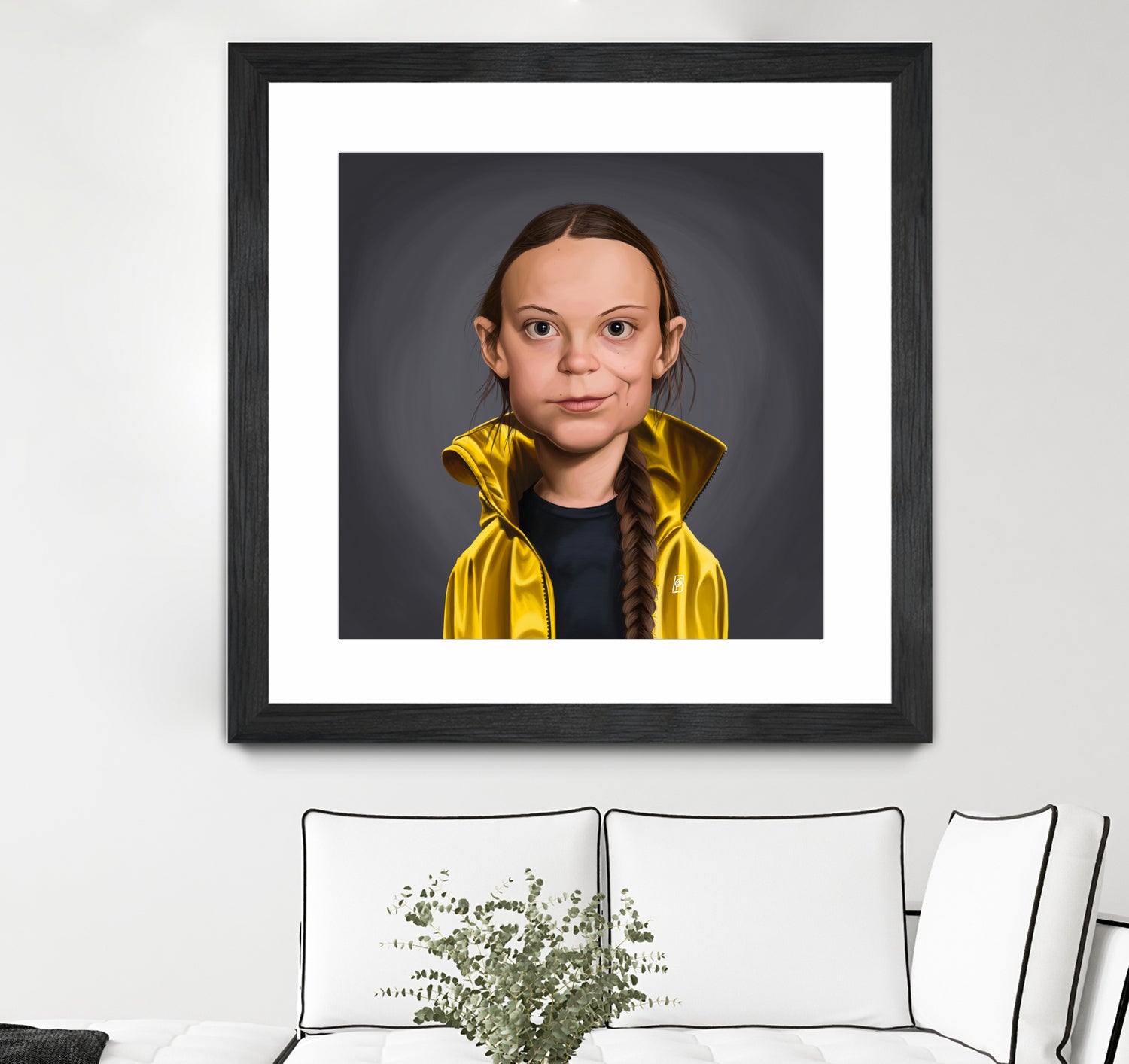 Greta Thunberg by Rob Snow on GIANT ART - yellow digital painting