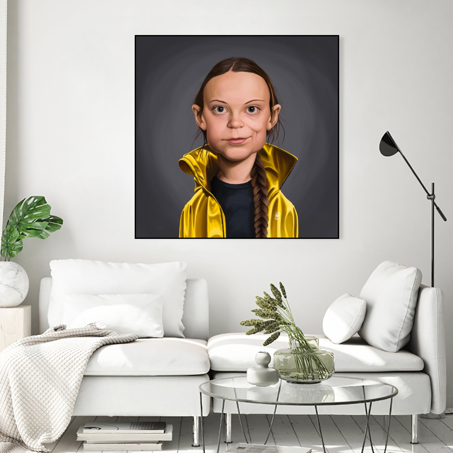 Greta Thunberg by Rob Snow on GIANT ART - yellow digital painting