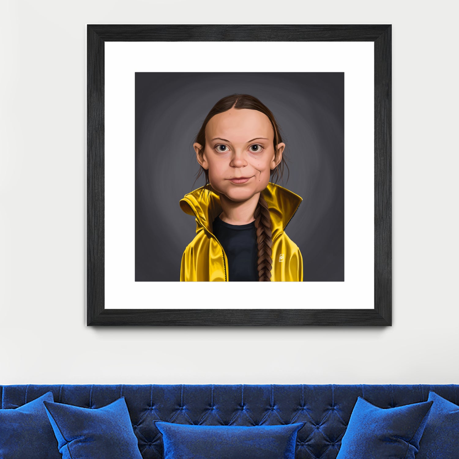 Greta Thunberg by Rob Snow on GIANT ART - yellow digital painting