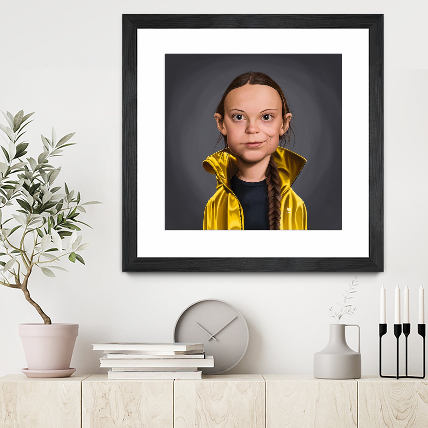 Greta Thunberg by Rob Snow on GIANT ART - yellow digital painting