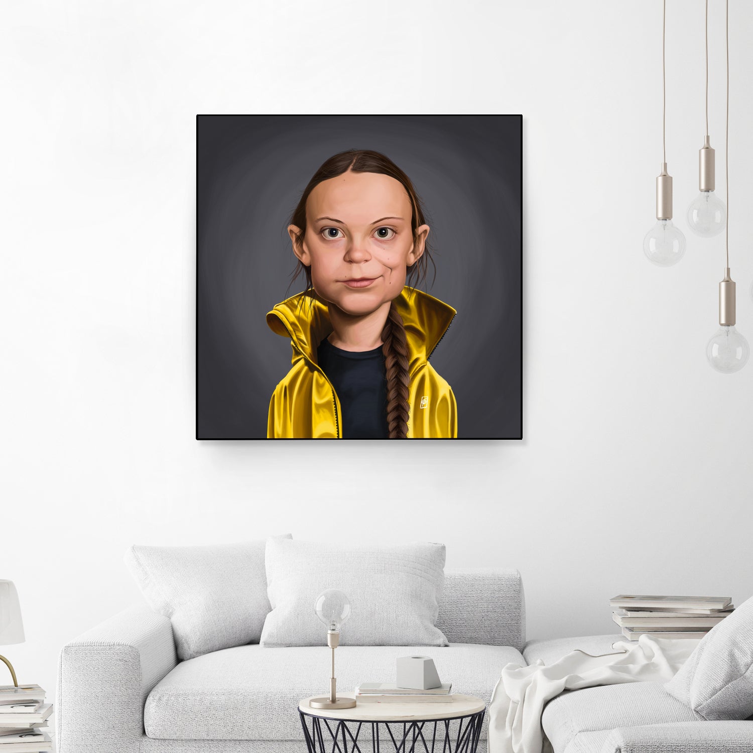 Greta Thunberg by Rob Snow on GIANT ART - yellow digital painting