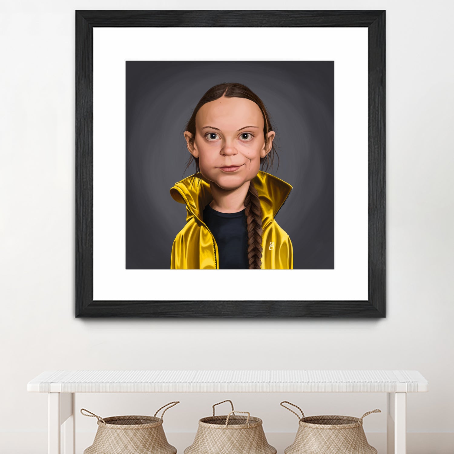 Greta Thunberg by Rob Snow on GIANT ART - yellow digital painting