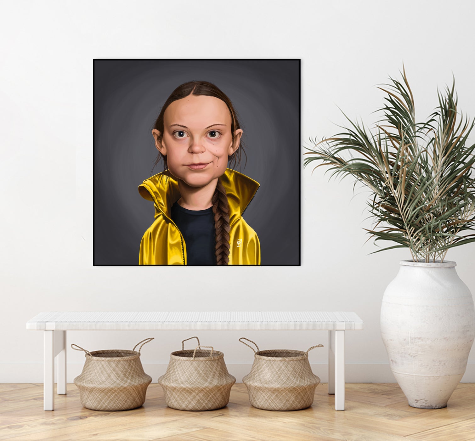 Greta Thunberg by Rob Snow on GIANT ART - yellow digital painting