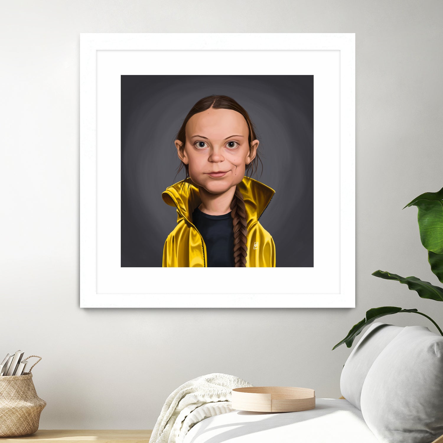 Greta Thunberg by Rob Snow on GIANT ART - yellow digital painting