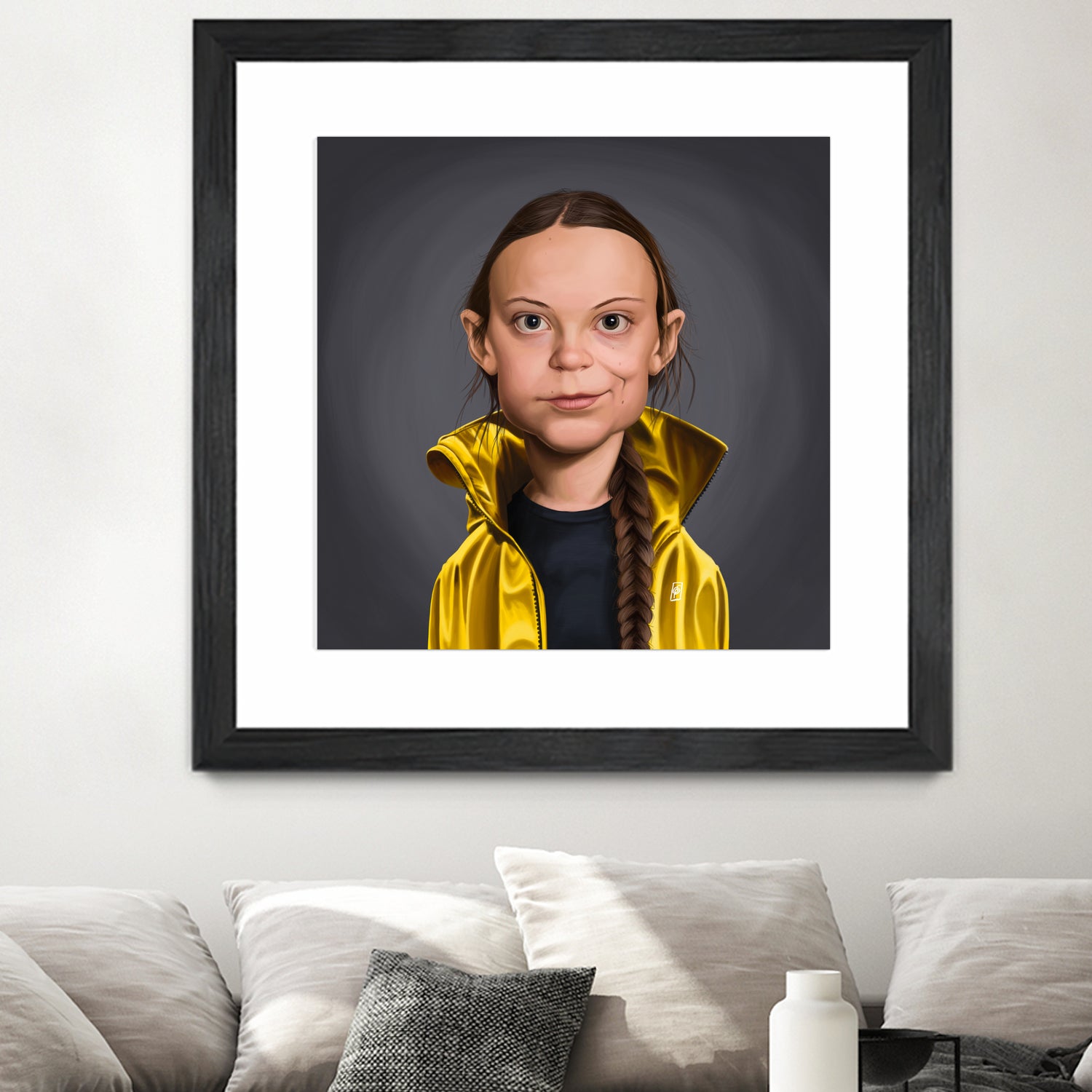 Greta Thunberg by Rob Snow on GIANT ART - yellow digital painting