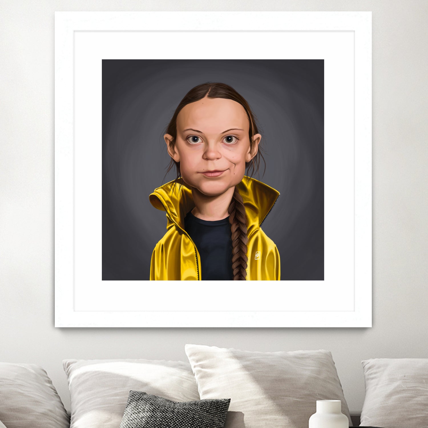 Greta Thunberg by Rob Snow on GIANT ART - yellow digital painting